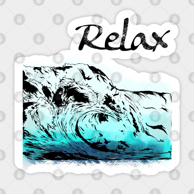 Relax Sticker by Danispolez_illustrations